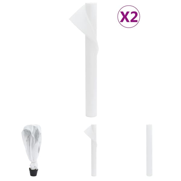 The Living Store Kasvien suojakangas 2 rullaa 70 g/m² 10x1,6 m - Puutarhatarvikkeet