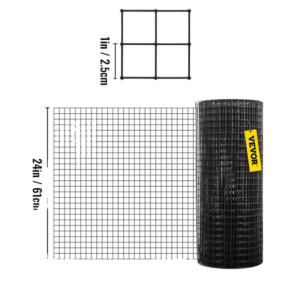 Svejset Trådhegn, Vinylbelagt, 16 Gauge, 24in x 50ft 24in x 50ft