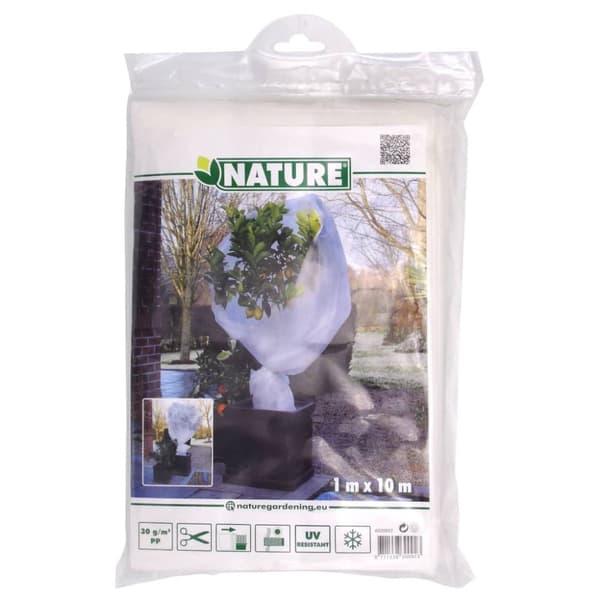 Nature Frostskydd för växter fleece 30 g/m² vit 1x10 m