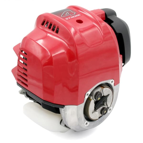 4-takts benzinmotor, 1,8 HK effekt, 47,9 cc slagvolumen, forlænget drift på 8-10 timer