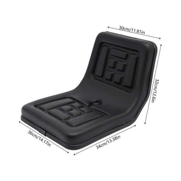 Universell Gräsklipparstol, Ergonomisk Design, 100 kg Lastkapacitet,svart