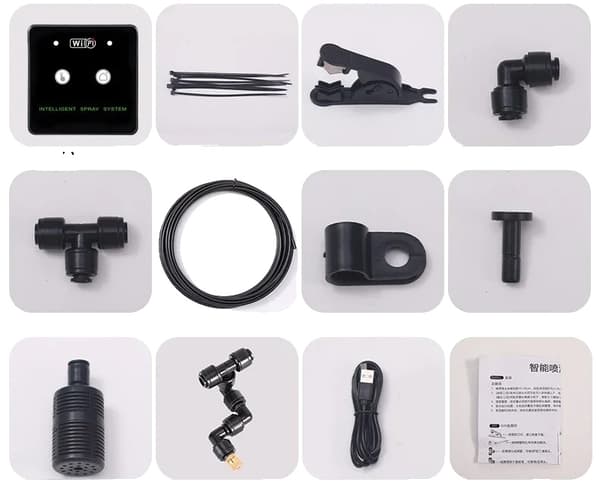 Regnskov Sprayer, WiFi Kontrolleret System, 10m Rør Længde,10 m³ dyse