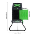 Miniatyrbillede 2 af 2: Tumbling Kompostbeholder, 70L Kapacitet, 360° Rotationsdesign,sort