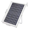 Miniatyrbillede 2 af 2: Solvandpumpe, 1000L/H flowrate, IP68 vandtæt,sort, 12V, EU
