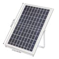 Miniatyrbillede 1 af 2: Solvandpumpe, 1000L/H flowrate, IP68 vandtæt,sort, 12V, EU