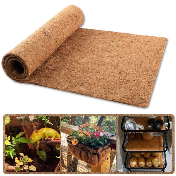 Bomclap Coconut Fiber Flower Pot Mat – Naturlig Coconut Pot Indsats, ca. 0,5-0,8 cm tyk