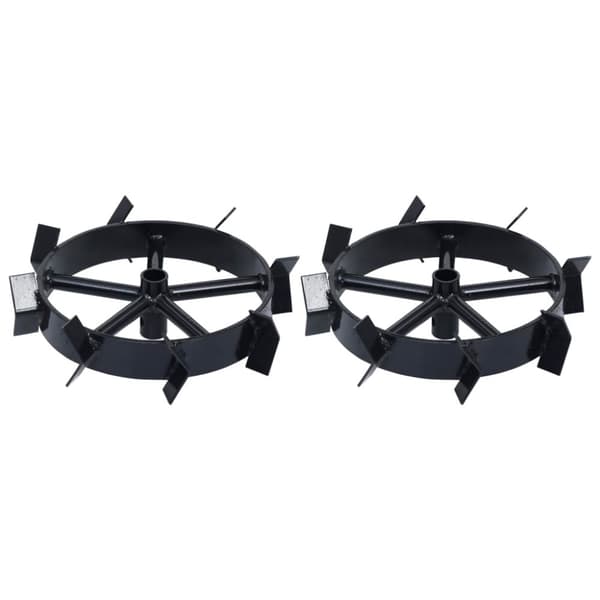 vidaXL Metallhjul for 6,5 HK bensindrevet hagefreser 2 stk