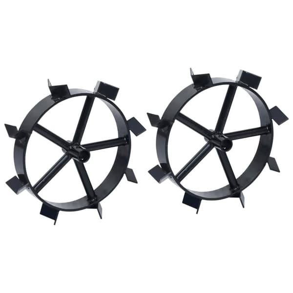 vidaXL Metallhjul for 6,5 HK bensindrevet hagefreser 2 stk