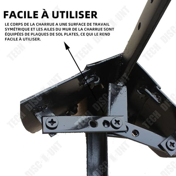 TD Bricoferr plog motocultur De 10cm till 30cm Hög hållfasthets manganstål potatis stötdämpare Motobiner charru
