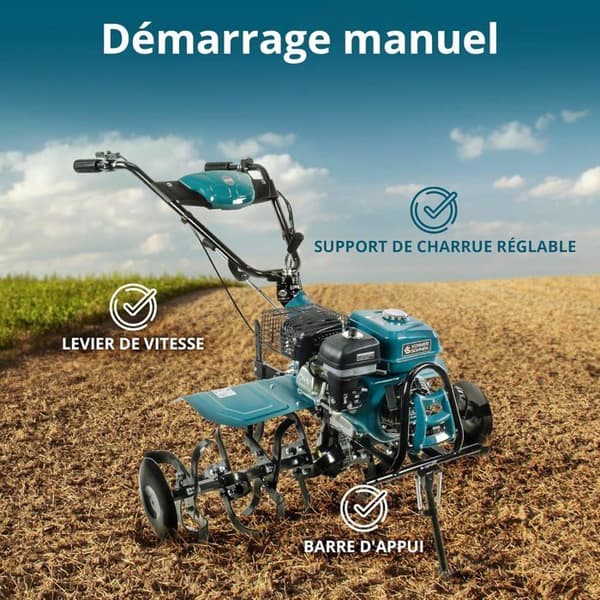 Motoculter med bensin KS 7HP-1050G med direktdrift till växellådan, arbetsbredd ≤108 cm