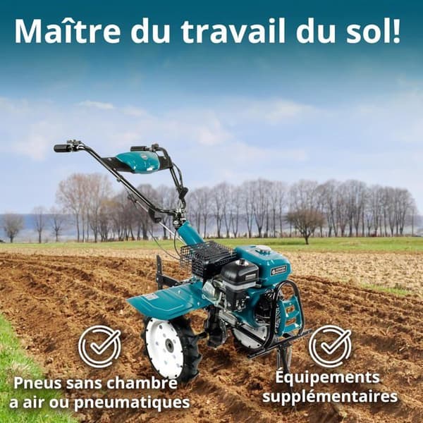Motoculter med bensin KS 7HP-1050G med direktdrift till växellådan, arbetsbredd ≤108 cm