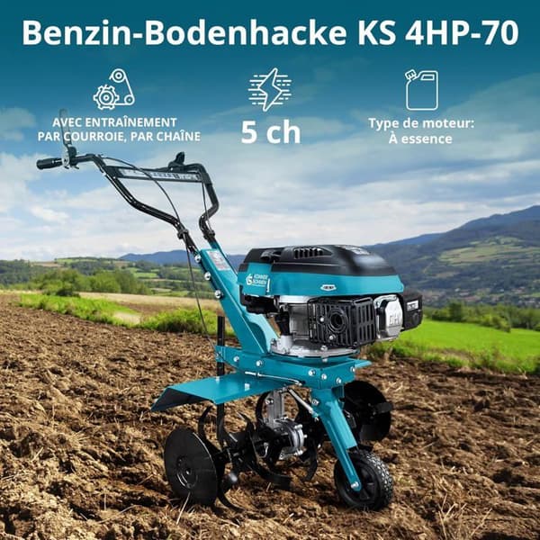 Motocultur med bensin KS 4HP-70 TM Könner &amp; Söhnen