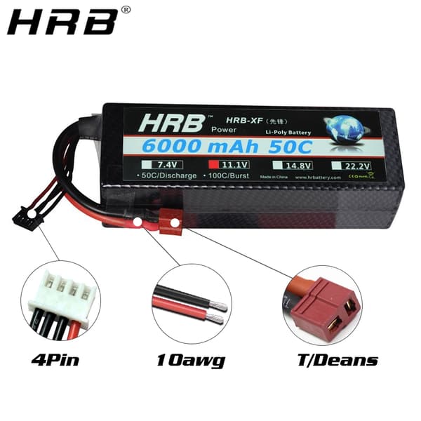 Lipo-akku, 6000mAh, 60C