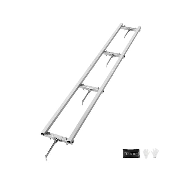 Motorsav Mølle, 9ft Justerbar Skinnevejledning, Holdbar Aluminium og Jern Konstruktion,9 fod