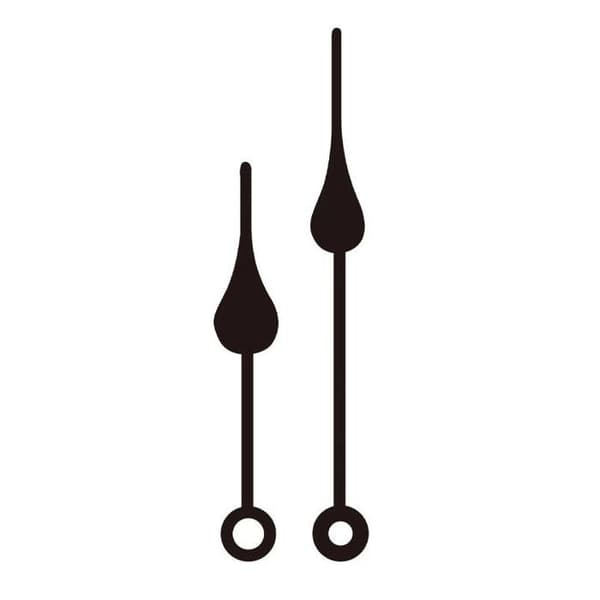 Drop Clock visare - ARTEMIO - Set med 2 - 7,3 cm och 9,6 cm - Hål 4 mm och 6 mm