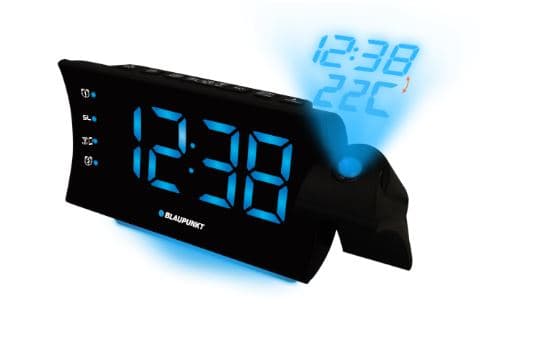 Radiobudzik z projektorem i ładowaniem USB CRP81USB