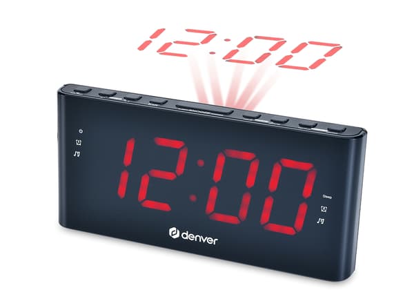 Denver CPR-710 alarm clock Digital alarm clock Black