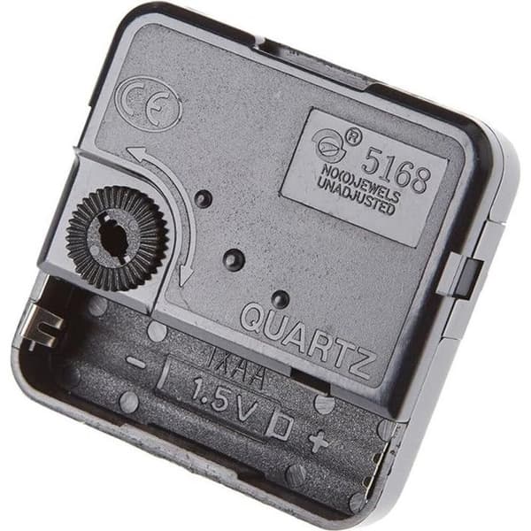 Klockmekanism - ARTEMIO - 17 mm - Lätt att ställa in tiden - Fungerar med 1,5V batteri - Blandad