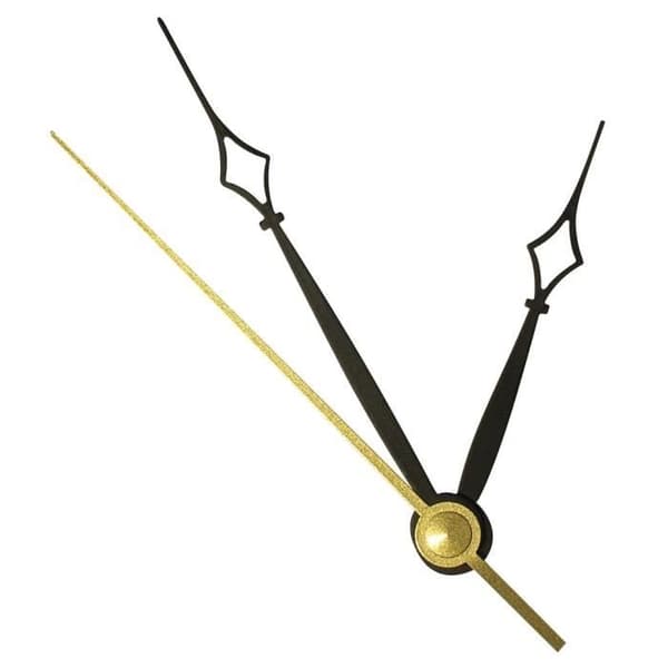 Klockvisare (second vis-min-timme) - 54/73 mm - Rayher Black