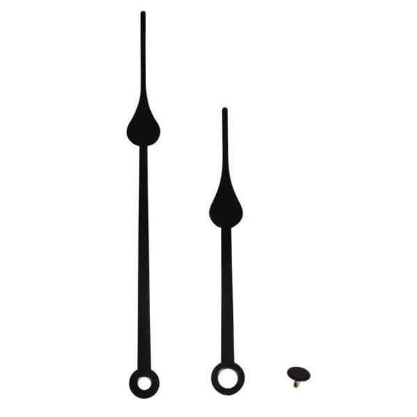 Klockvisare - Droppar - Svart - 85mm-115mm - Med hätta - 1 styck