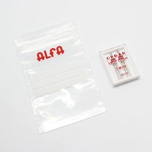 Alfa -organ Dubbla nålar för symaskin n80, rostfritt stål - A003290700