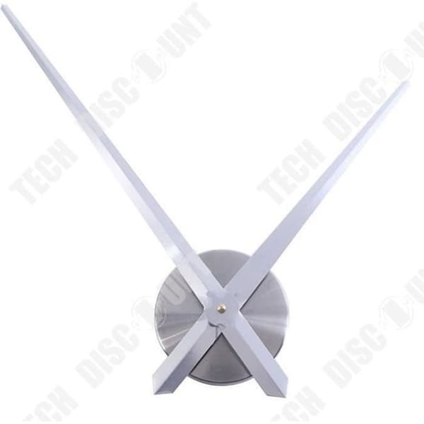 TD® Silent Wall Clock Movement Mechanism Parts Set med klockvisare - Silver - Stark och hållbar