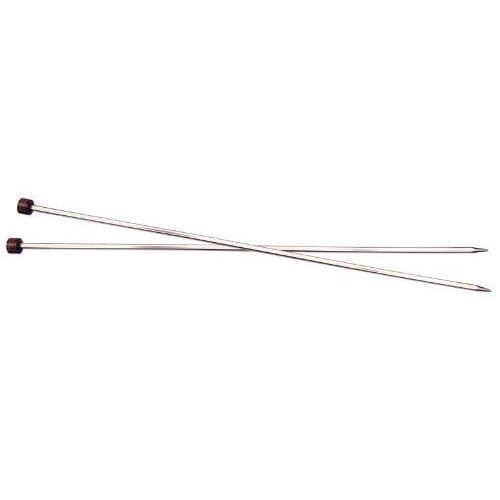 KnitPro 30 cm x 5 mm-Nova Cubics Enspetsade stickor i glänsande mässing - KP12279