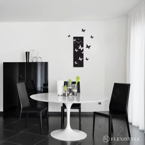 FLEXISTYLE klocka Acrylic Svart 20 x 60 cm