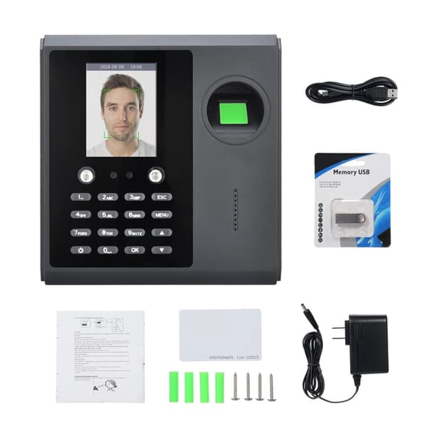 Närvarosystem, Biometrisk Fingeravtryck, Lösenordsautentisering,EU-kontakt, Svart