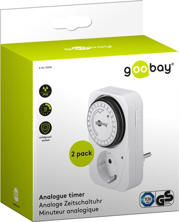 Set med 2, analog timer