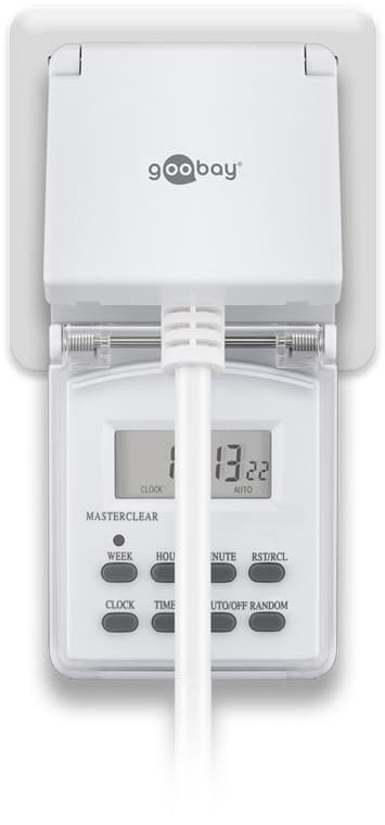 Sæt med 2, digital timer IP44
