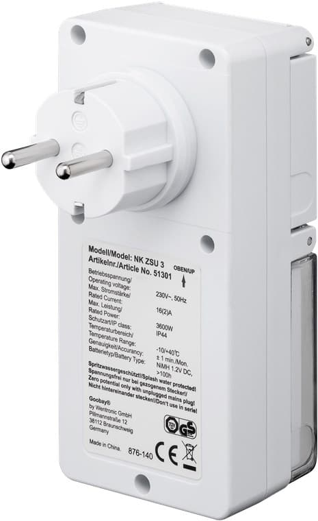Sæt med 2, digital timer IP44