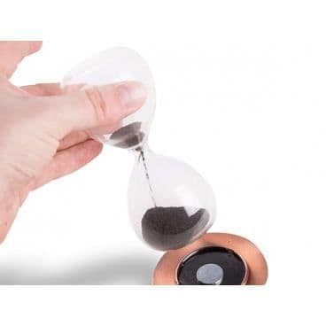 Magnetisk sand timglas ovanlig design heminredningsobjekt