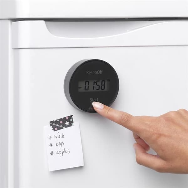 Brabantia Tasty+ Kökstimer med magnet mörkgrå