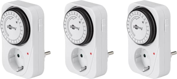 Goobay Set med 3, analog timer Lätt att använda en analog timer