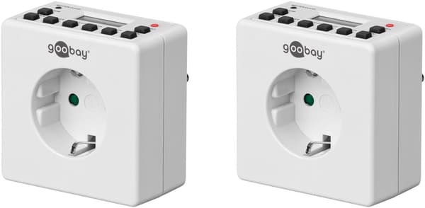 Goobay Set med 2, digital timer Lättanvänd digital timer