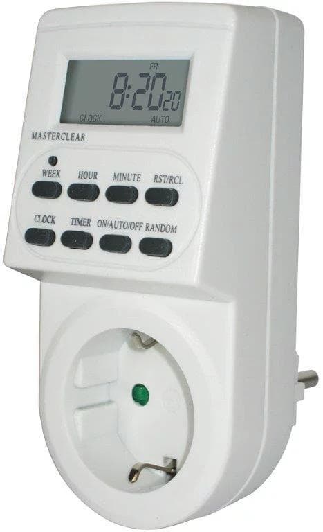 Brennenstuhl Barnsäkert Uttag, Veckotimer, LCD-skärm
