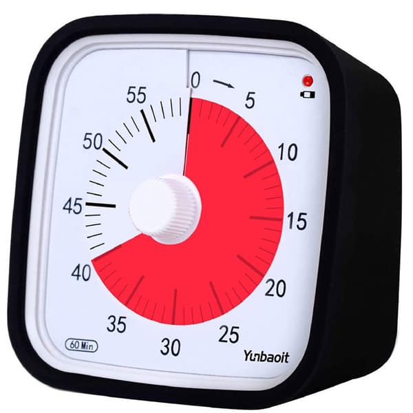 Tehokas analoginen ajastin 60 minuuttia