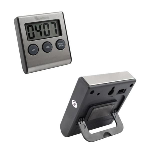 Digital timer - Lantelme - 4178 - Rostfritt stål - Larm - Magnetstöd