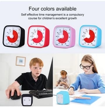 White Rainbow Visuell Timer 60min - klassrum skola för barn