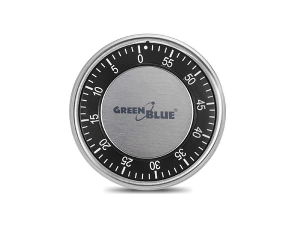 Grönblå 51348 Mekanisk kökstimer Silver