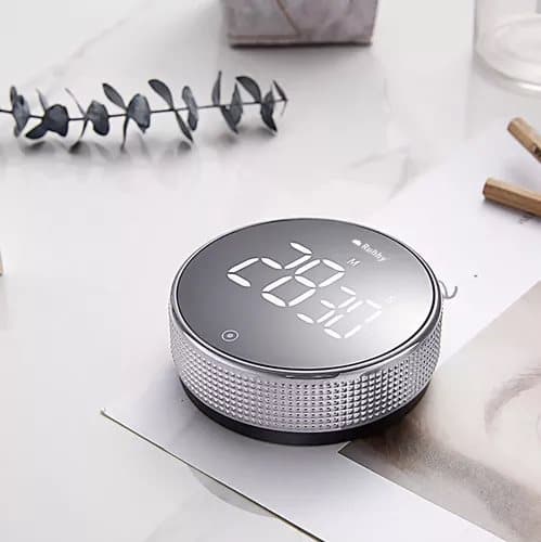 Magnetisk kjøkkentimer med LCD-skjerm