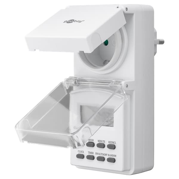 Goobay digital timer IP44 til udendørs brug - 2-pak