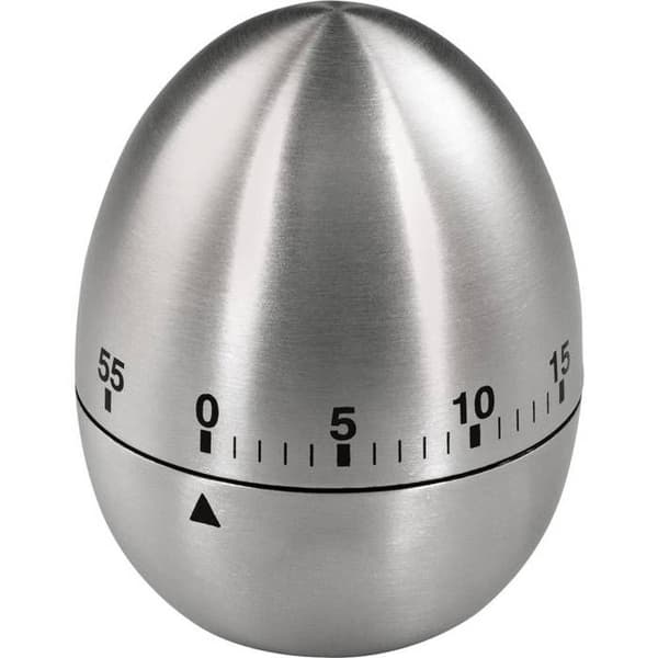 Äggklocka - XAVAX - Rostfritt stål - Silver - Diameter 55 mm - Höjd 75 mm