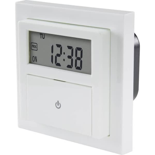 Sygonix SY-4504968 Digital timer för inbyggd montering veckoprogram 1800 W nedräkningsfunktion, a