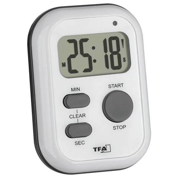 TFA Dostmann Digital White Timer
