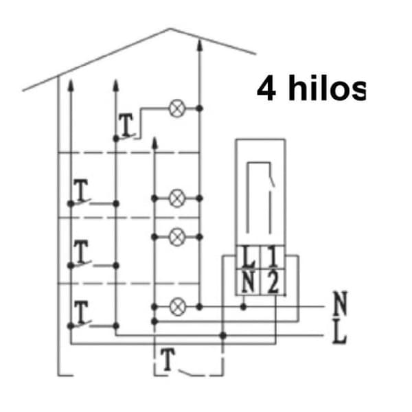 Automatisk timer - Solera - 1 din-modul - Självutlösarestid 30 sekunder - Spänning 230V AC