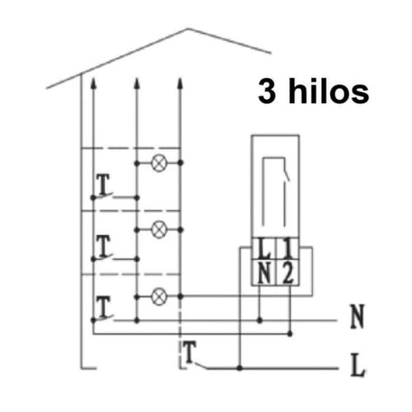 Automatisk timer - Solera - 1 din-modul - Självutlösarestid 30 sekunder - Spänning 230V AC