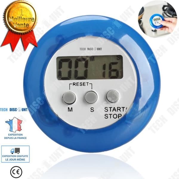 TD® Professional Original Magnetisk Elektronisk Kökstimer Stoppur Digital Knapp Alarm Matlagning LCD-skärm