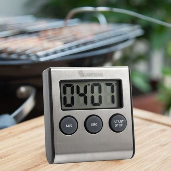 Digital timer - Lantelme - 4178 - Rostfritt stål - Larm - Magnetstöd